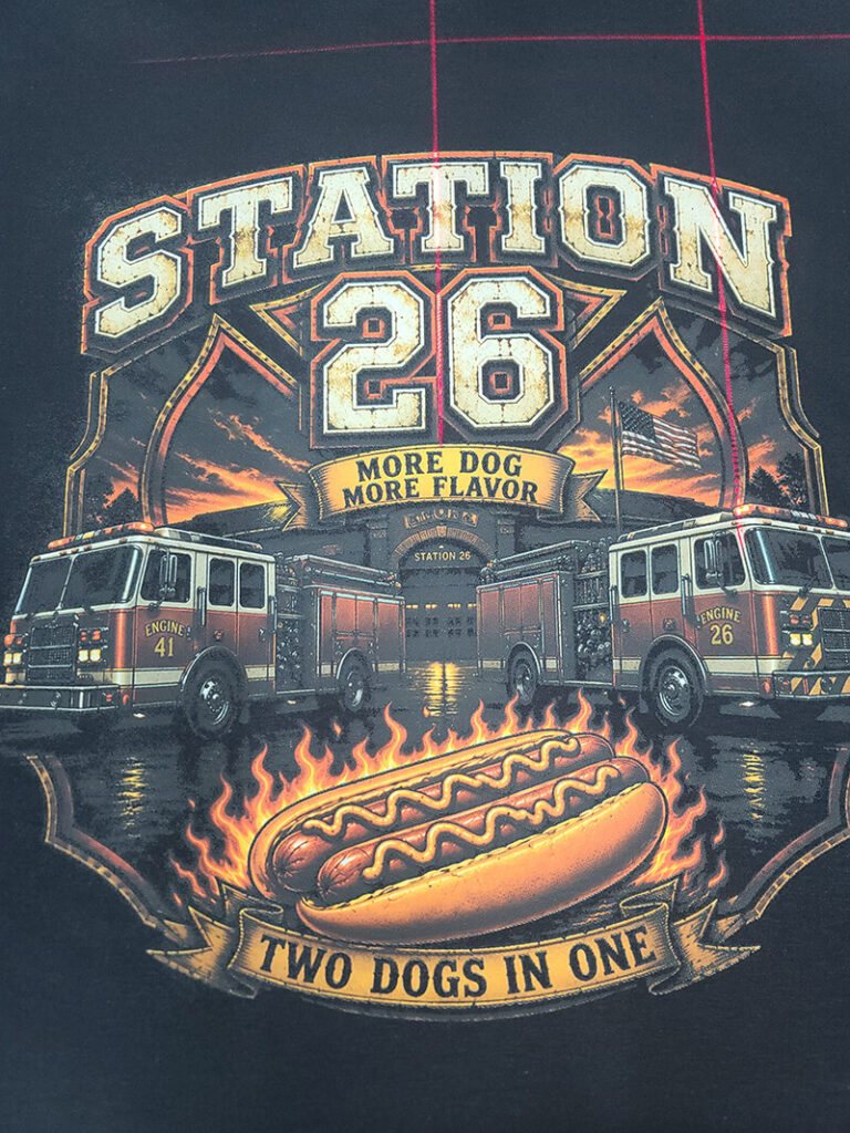 Custom printed apparel at Witty Wear LLC