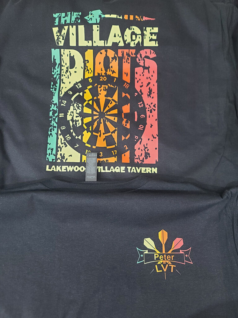 Custom printed apparel at Witty Wear LLC